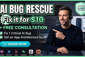 fix bugs and secure your lovable, bolt new, or replit ai app