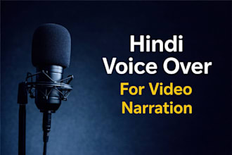 hindi voice over for video narration