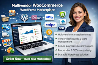 build multivendor woocommerec wordpress markeplace multivendor website design