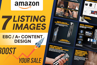 design amazon listing images and a plus content