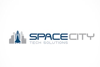 design a modern tech startup sass software technology logo