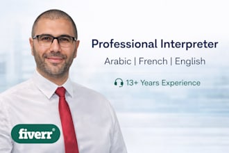 provide professional arabic french english interpretation