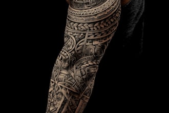 make your sleeve tattoo, tribal tattoo, realistic tattoo