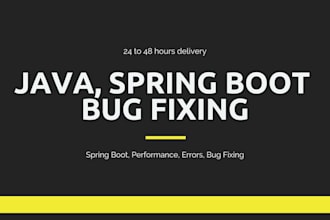 fix, optimize, or debug your java backend application
