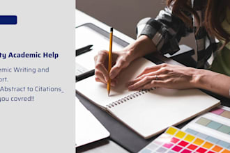 provide support in academic and professional content writing