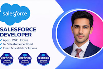 be your salesforce developer for apex, flows, and lwc