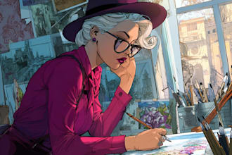 create an amazing superhero or fantasy comic illustration