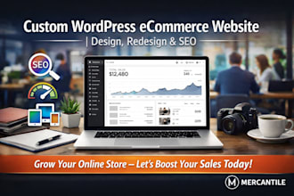 update custom ecommerce wordpress SEO website design and redesign development