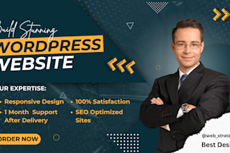 build stunning, luxury wordpress websites design and development