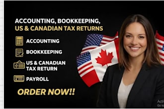 do accounting bookkeeping US and canadian tax returns
