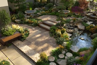 draw landscape designing home garden high quality renderings