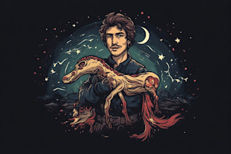draw illustrate your unique character nft