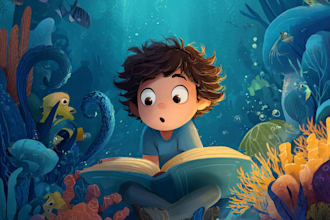 do children book illustrations and kids story book