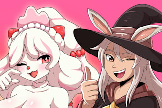 draw furry or anime pfp, portrait, fursona or oc