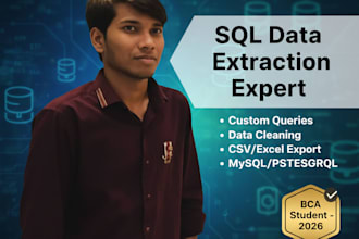 write a custom sql query to extract data from 1 table with specific filters