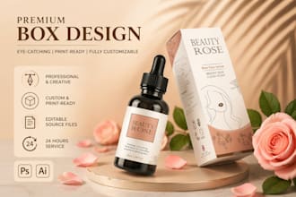 do product packaging design, and custom box design for your brand