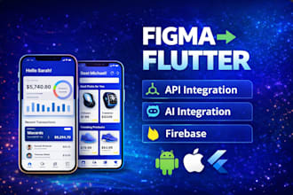 develop a flutter app, convert figma to flutter app