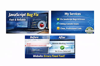 fix javascript bugs and errors in your website