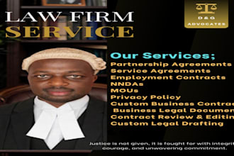 write legal contracts and agreements, terms and condition,nda and mou