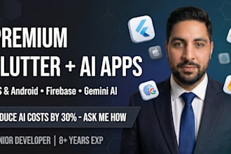 be your expert flutter mobile app and ai saas developer