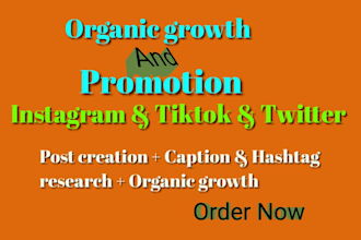 create posts and grow your twitter instagram organically