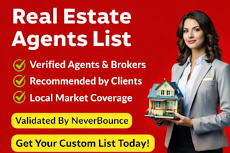 real estate agents and realtors contact list service