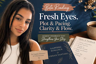 be sapphic romance and urban fantasy beta reader