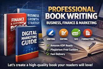 do digital marketing ebook ghostwriter, finance, marketing and business writer