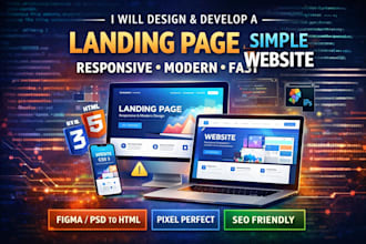 build a responsive landing page using HTML CSS react nextjs