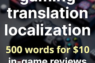 translate games and review game play for korean