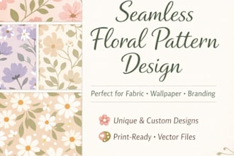 design seamless floral patterns for fabric, wallpaper , branding