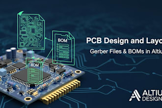 make pcb design, pcb layout, gerber files and boms in altium
