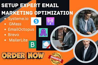 setup email marketing optimization klaviyo omnisend mailchimp sendinblue shopify