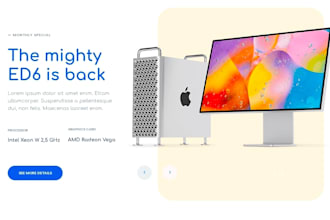 develop computer shop website design