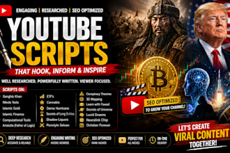 write youtube script on finance