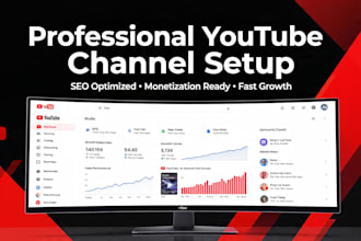 professional youtube channel creation, setup and optimization