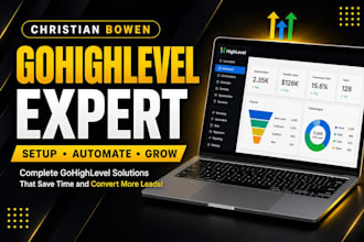 be your gohighlevel expert to setup highlevel website, funnels, workflows
