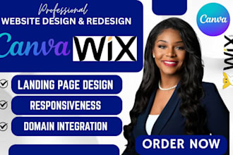create canva website design landing page design wix website design wix redesign