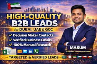 provide high quality targeted b2b leads for dubai and uae businesses