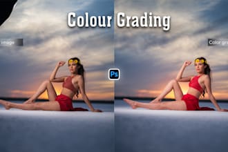 do professional color grading and color correction for your photos