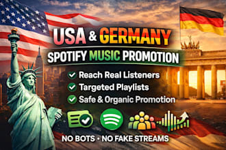 do german spotify music promotion, usa music promotion