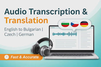 transcribe and translate english audio
