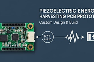 design and build a piezoelectric energy harvesting pcb prototype