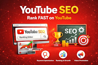 youtube video seo with title description and hashtags