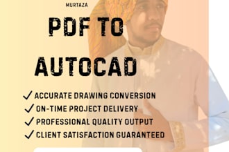 convert PDF to autocad dwg