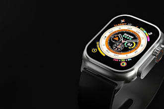 do realistic 3d watch, model 3d design, 3d watch animation and 3d product design