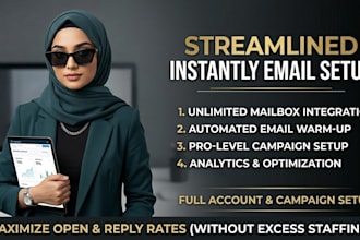 set up instantly cold email and warm up