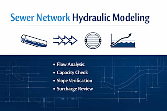 sewer network and perform hydraulic calculations