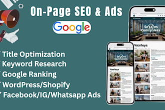 do complete on page SEO and meta ads management