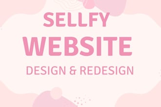 be your sellfy website designer and developer